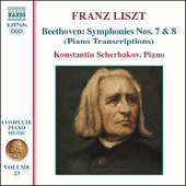 LISZT: Beethoven Symphonies Nos. 7 and 8 (Transcriptions) (Liszt Complete Piano Music, Vol. 23)