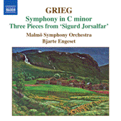 GRIEG, E.: Orchestral Music, Vol. 3 - Symphony in C Minor / Old Norwegian Romance with Variations (Malmo Symphony, Engeset)