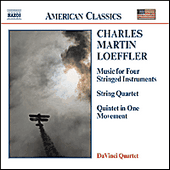 LOEFFLER: Music for 4 Stringed Instruments / String Quartet