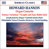 HANSON: Concerto for Organ, Harp and Strings / Nymphs and Satyr