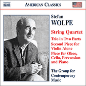 WOLPE: String Quartet / Second Piece for Violin Alone / Trio in 2 Parts / Oboe Quartet