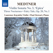 MEDTNER: Works for Violin and Piano (Complete), Vol. 1