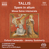TALLIS: Spem in alium / Missa Salve intemerata