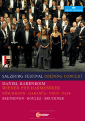 SALZBURG FESTIVAL 2010 OPENING CONCERT - BEETHOVEN, L. van / BOULEZ, P. / BRUCKNER, A. (Barenboim) (NTSC)