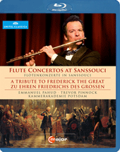 FLUTE CONCERTOS AT SANSSOUCI - A Tribute to Frederick the Great (Pahud, Pinnock) (Blu-ray, HD)