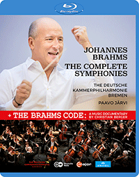 BRAHMS, J.: Symphonies (Complete) / The Brahms Code (Documentary, 2019) (Bremen German Chamber Philharmonic, P. Järvi) (Blu-ray, HD)