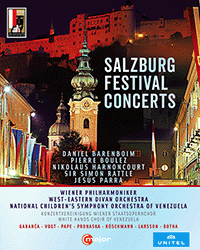 SALZBURG FESTIVAL CONCERTS (Roschmann, Vienna State Opera Chorus, Vienna Philharmonic, Barenboim, Boulez) (2007-2013) (6-Blu-ray Disc Box Set)