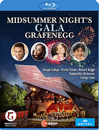 GRAFENEGG MIDSUMMER NIGHT'S GALA 2018 (Calleja, Yende, Krijgh, Tonkünstler Orchestra, Yutaka Sado) (Blu-ray, HD)