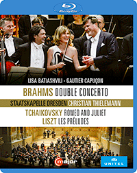 BRAHMS, J.: Double Concerto / TCHAIKOVSKY, P.I.: Romeo and Juliet Fantasy Overture / LISZT, F.: Les Préludes (Thielemann) (Blu-ray, HD)