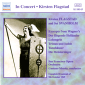 FLAGSTAD, Kirsten / SVANHOLM, Set: Excerpts from Wagner Operas (1949)