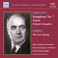 SIBELIUS: Symphony No. 7 / Tapiola (Koussevitzky) (1933-1940)