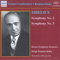 SIBELIUS: Symphonies Nos. 2 and 5 (Koussevitzky) (1935-1936)