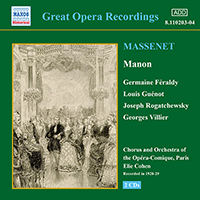 MASSENET: Manon (Feraldy / Opera-Comique) (1928-1929)
