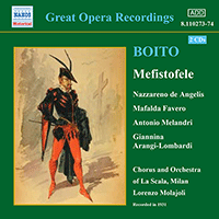 BOITO: Mefistofele (de Angelis, Favero, Melandri) (1931)