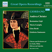 GIORDANO: Andrea Chenier (Gigli, Caniglia) (1931)