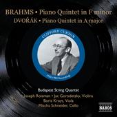 BRAHMS, J.: Piano Quintet, Op. 34 / DVORÁK, A.: Piano Quintet, Op. 81 (Curzon, Budapest Quartet)