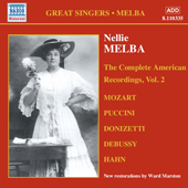 MELBA, Nellie: American Recordings, Vol. 2 (1909-1910)