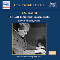 BACH, J.S.: Well-Tempered Clavier (The), Book 1 (Fischer) (1933-1934)