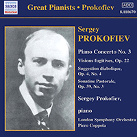 PROKOFIEV: Piano Concerto No. 3 / Vision Fugitives (Prokofiev) (1932, 1935)