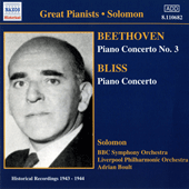 BEETHOVEN / BLISS: Piano Concertos (Solomon) (1943-1944)