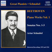 BEETHOVEN: Piano Sonatas Nos. 1-3 (Schnabel) (1933-1934)