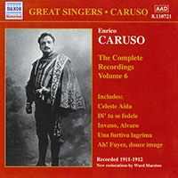 CARUSO, Enrico: Complete Recordings, Vol. 6 (1911-1912)