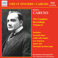 CARUSO, Enrico: Complete Recordings, Vol. 8 (1913-1914)