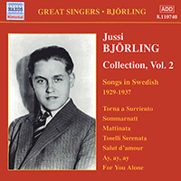 BJORLING, Jussi: Bjorling Collection, Vol. 2: Songs in Swedish (1929-1937)