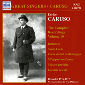 CARUSO, Enrico: Complete Recordings, Vol. 10 (1916-1917)