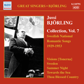 BJORLING, Jussi: Bjorling Collection, Vol. 7: Swedish National Romantic Songs (1929-1953)