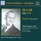 ELGAR / BRUCH: Violin Concertos (Menuhin) (1931-1932)
