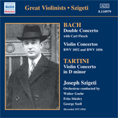 BACH, J.S. / TARTINI: Violin Concertos (Szigeti) (1937-1954)