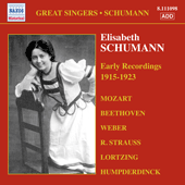 SCHUMANN, Elisabeth: Early Recordings (1915-1923)