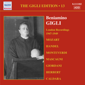 GIGLI, Beniamino: Gigli Edition, Vol. 13: London Recordings (1947-1949)