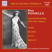 PONSELLE, Rosa: American Recordings, Vol. 1 (1923-1929)