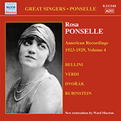 PONSELLE, Rosa: American Recordings, Vol. 4 (1923-1929)