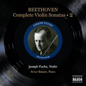 BEETHOVEN, L. van: Violin Sonatas (Complete), Vol. 2 (Fuchs, Balsam) - Nos. 5-7 (1952)