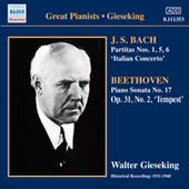 BACH, J.S.: Partitas Nos. 1, 5, 6 / Italian Concerto / BEETHOVEN, L. van: Piano Sonata No. 17, 