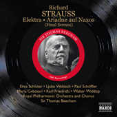 STRAUSS, R.: Elektra / Ariadne auf Naxos (Final Scenes) (Schluter, Welitsch, Schoffler, Beecham) (1947)