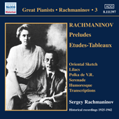 RACHMANINOV, Sergey: Piano Solo Recordings, Vol. 3 - Victor Recordings (1925-1942)