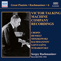 RACHMANINOV, Sergey: Piano Solo Recordings, Vol. 6 - Victor Recordings (1922-1924)