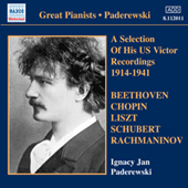 PADEREWSKI, Ignacy Jan: Victor Recordings (selections) (1914-1941)