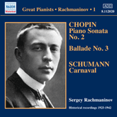 RACHMANINOV, Sergey: Piano Solo Recordings, Vol. 1 - Victor Recordings (1925-1942)