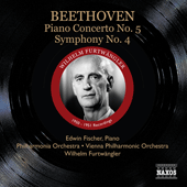 BEETHOVEN, L. van: Piano Concerto No. 5 / Symphony No. 4 (Fischer, Furtwangler) (1950-1951)