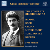 KREISLER, Fritz: Complete Recordings, Vol. 3 (1914-1916)