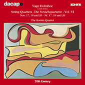 HOLMBOE, V.: String Quartets Nos. 17, 19 and 20
