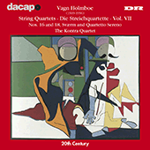 HOLMBOE, V.: String Quartets Nos. 16 and 18 / Svaerm (Kontra Quartet)