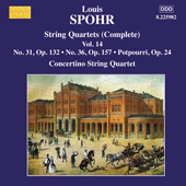 SPOHR, L.: String Quartets (Complete), Vol. 14 - Nos. 31 and 36 (Moscow Philharmonic Concertino String Quartet)