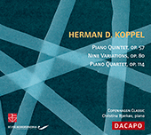 KOPPEL, Herman D.: Piano Quartet / 9 Variations / Piano Quintet