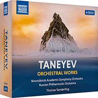 TANEYEV, S.: Orchestral Works (Novosibirsk Academic Symphony, Russian Philharmonic, T. Sanderling) (4-CD box set)